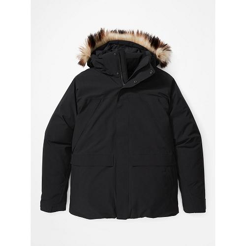 Marmot Parka Black NZ - Yukon II Jackets Mens NZ4879013